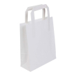 245 x 390 x 310mm / 10 x 15.5 x 12" Large White Kraft Carrier Bags