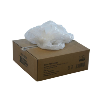 40L CHSA Light Duty White Swing Bin Liner polypack1000 40L CHSA Light Duty White Swing Bin Liner polypack1000