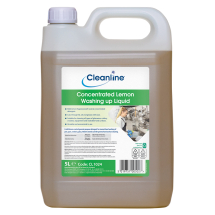 CLEANLINE CONCENTRATED LEMON WASHING UP LIQUID 5L CLEANLINE CONCENTRATED LEMON WASHING UP LIQUID 5L
