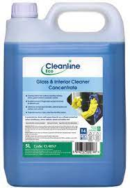 Cleanline Eco Glass &Interior Cleaner Concentrate 5L T4 Cleanline Eco Glass &Interior Cleaner Concentrate 5L T4