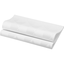 Duni Elegance 40cm Crystal White Napkin box240 Duni Elegance 40cm Crystal White Napkin box240