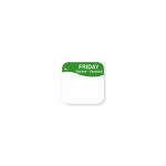 DissolveMark® 19mm Day Labels - Friday (Green) 1000 per roll DissolveMark® 19mm Day Labels - Friday (Green) 1000 per roll