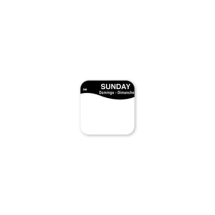 DissolveMark® 19mm Day Labels - Sunday (Black) 1000 per roll DissolveMark® 19mm Day Labels - Sunday (Black) 1000 per roll