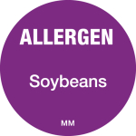 25mm Allergen Label - Soy Beans Roll 1000 25mm Allergen Label - Soy Beans Roll 1000