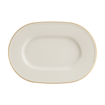 Line Gold Band Oval Plate 31cm Line Gold Band Oval Plate 31cm