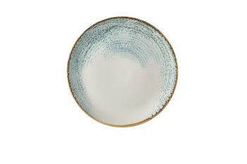 Homespun Accents Aquamarine Ev olve Coupe Plate 11.25Inch Homespun Accents Aquamarine Ev olve Coupe Plate 11.25Inch