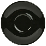 Genware Porcelain Black Saucer14.5cm/5.75" Genware Porcelain Black Saucer14.5cm/5.75"