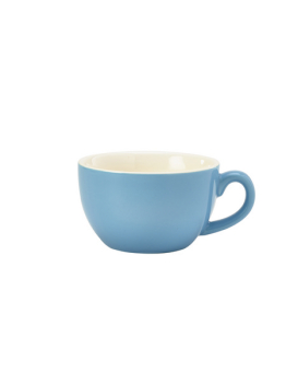 Genware Porcelain Blue BowlShaped Cup 25cl/8.75oz Genware Porcelain Blue BowlShaped Cup 25cl/8.75oz