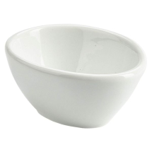 Genware Porcelain Organic Oval Bowl 9.9 x 7.9cm Genware Porcelain Organic Oval Bowl 9.9 x 7.9cm