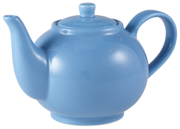 Genware Porcelain Blue Teapot45cl/15.75oz Genware Porcelain Blue Teapot45cl/15.75oz