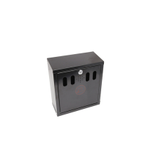 Genware Black Wall-Mounted Outdoor Ashtray Genware Black Wall-Mounted Outdoor Ashtray