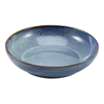 Terra Porcelain Aqua Blue Coupe Bowl 27.5cm Terra Porcelain Aqua Blue Coupe Bowl 27.5cm