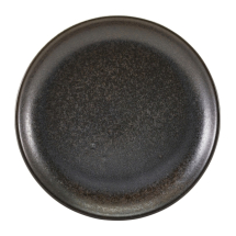 Terra Porcelain Cinder Black Coupe Plate 24cm Terra Porcelain Cinder Black Coupe Plate 24cm
