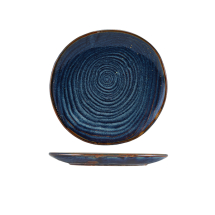 Terra Porcelain Aqua Blue Organic Plate 21cm Terra Porcelain Aqua Blue Organic Plate 21cm