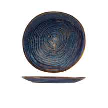 Terra Porcelain Aqua Blue Organic Plate 25cm Terra Porcelain Aqua Blue Organic Plate 25cm