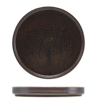 Terra Porcelain Cinder Black Low Presentation Plate 18cm Terra Porcelain Cinder Black Low Presentation Plate 18cm