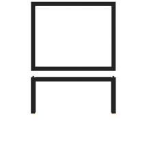 Black Luxor Metal Gn1/2 Rise 32.5 X 26.5 X 17Cm Black Luxor Metal Gn1/2 Rise 32.5 X 26.5 X 17Cm