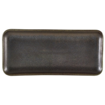 Terra Porcelain Cinder Black N arrow Rectangular Platter 27 x 12.5cm Terra Porcelain Cinder Black N arrow Rectangular Platter 27 x 12.5cm