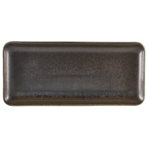 Terra Porcelain Cinder Black N arrow Rectangular Platter 30 x 14cm Terra Porcelain Cinder Black N arrow Rectangular Platter 30 x 14cm
