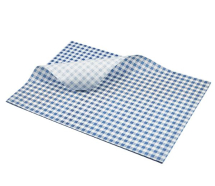 Greaseproof Paper Blue Gingham Print 35 x 25cm Greaseproof Paper Blue Gingham Print 35 x 25cm
