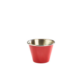 GenWare Red Stainless Steel Ramekin 71ml/2.5oz GenWare Red Stainless Steel Ramekin 71ml/2.5oz