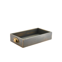 Genware Grey Wash Acacia Wood Display Drawer GN 1/3 Genware Grey Wash Acacia Wood Display Drawer GN 1/3