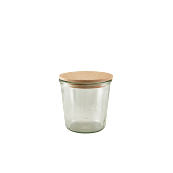 WECK Jar with Wooden Lid 58cl/20.4oz 10cm (Dia) WECK Jar with Wooden Lid 58cl/20.4oz 10cm (Dia)