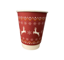 12oz DW Christmas Design RED Hot Cup 12oz DW Christmas Design RED Hot Cup