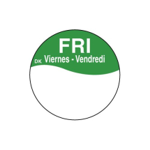 DuraMark™ Day Dot Labels - Friday (Green) 1000 per roll DuraMark™ Day Dot Labels - Friday (Green) 1000 per roll