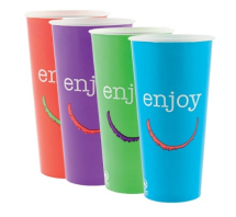 22oz Enjoy Cold Cup Mixed Colours 22oz Enjoy Cold Cup Mixed Colours