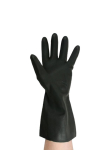 Black Heavy Duty Rubber Gloves - Large Black Heavy Duty Rubber Gloves - Large