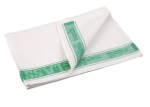Vogue Glass Cloth Linen Union Green Border - 760x510mm 30x20 Vogue Glass Cloth Linen Union Green Border - 760x510mm 30x20