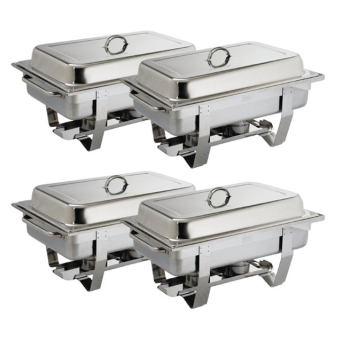 EDLP Olympia Milan Chafer Set Four Pack GN - 1/1 EDLP Olympia Milan Chafer Set Four Pack GN - 1/1