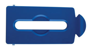 Rubbermaid Slim Jim Recycling Station Blue Paper Slot Lid Rubbermaid Slim Jim Recycling Station Blue Paper Slot Lid