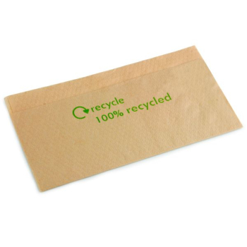 Kraft Novafold Napkin With 100% Recycled Print Kraft Novafold Napkin With 100% Recycled Print