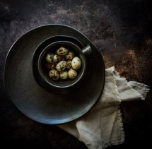 Starter Plate Flat Round 21.5cm Deli Black Starter Plate Flat Round 21.5cm Deli Black