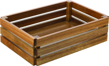 Acacia Large Crate 12.5 x 8.5Inch (32 x 22cm) Acacia Large Crate 12.5 x 8.5Inch (32 x 22cm)