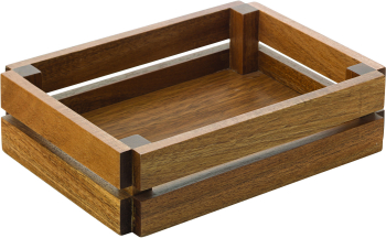Acacia Small Crate 8.75Inch x 6.25Inch (22 x 16cm) Acacia Small Crate 8.75Inch x 6.25Inch (22 x 16cm)